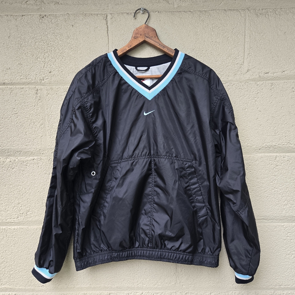 Vintage Nike Center Swoosh Embroidery Pullover Jacket Double Pocket Women ● S